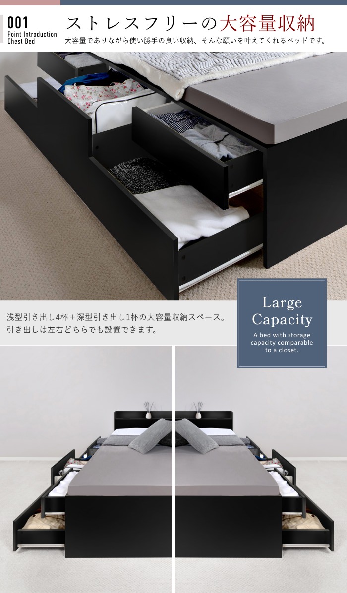 【MY様用】大容量収納 セミダブル ハイタイプ ブラック 引き出しなし　組立式 MY様用】大容量収納 セミダブル ハイタイプ ブラック 引き出しなし