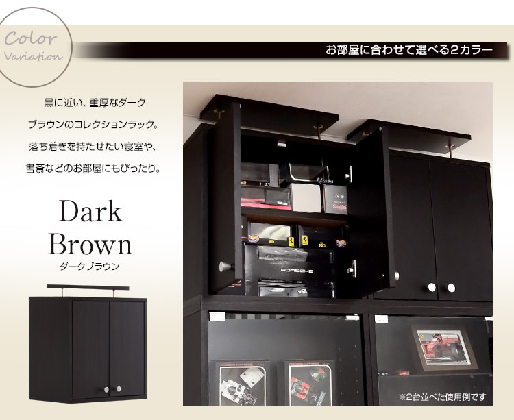 コレクションラック深型ハイタイプ（専用上置き） 大好評のシリーズ