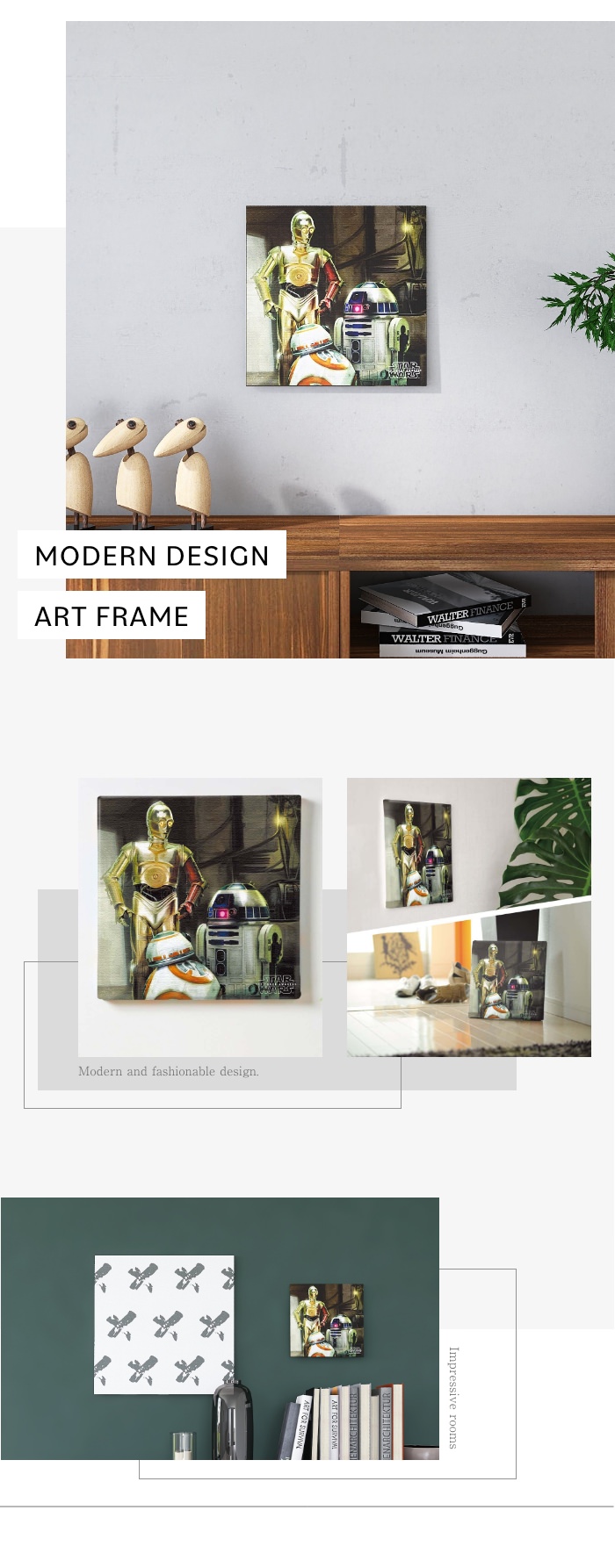 30×30] 色褪せない美しさ 【スターウォーズ】EP7のファブリックパネル