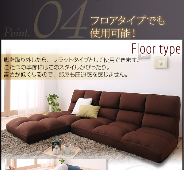 フロアタイプでも使用可能