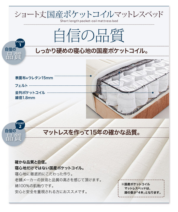 22cmの脚に変更できます