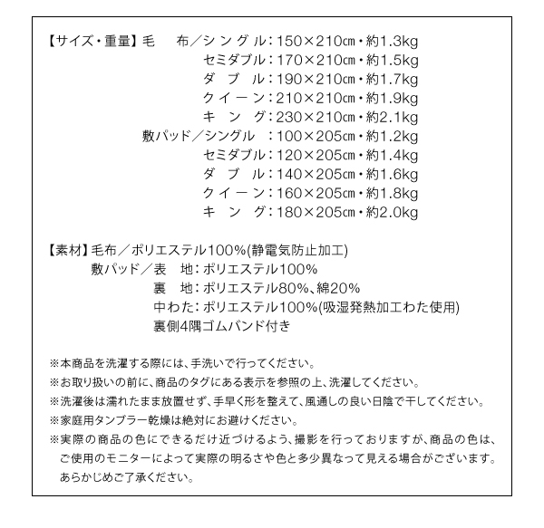 価格と商品仕様