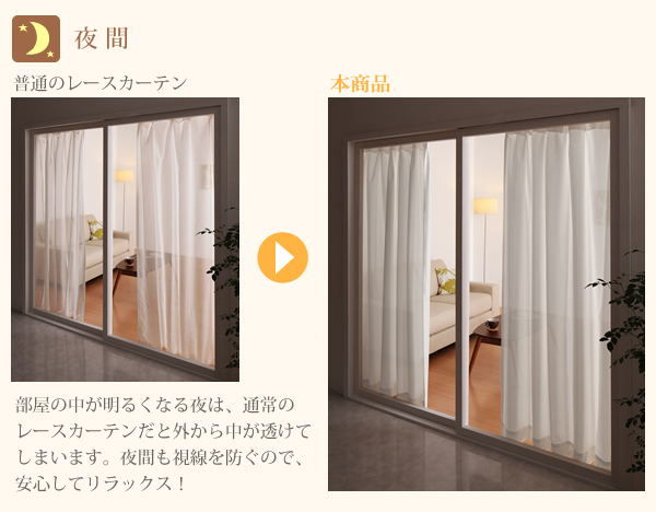 ミラーレースカーテン
