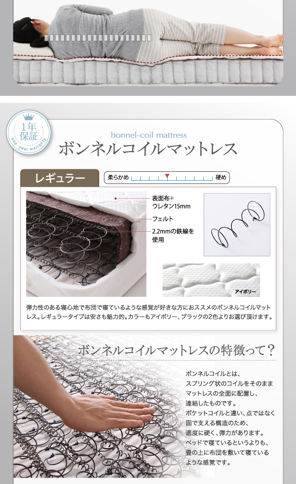 家族で広々快適 デザインすのこファミリーベッド レギュラー丈 (連結
