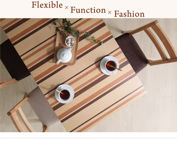 連結 分割 レイアウト自由自在 天然木ダイニング ダイニングチェア 2脚組