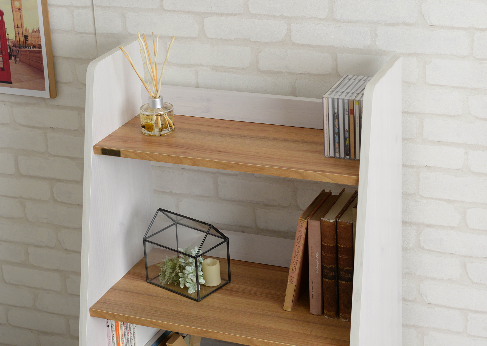 4 Contrast Natural Wood 4 Rack 60cm