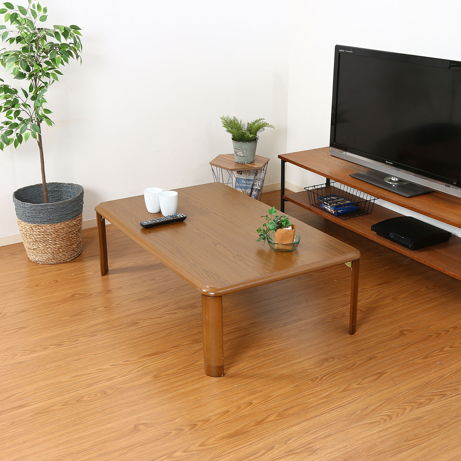 送料無料】 ローテーブル 楕円形 90cm 60cm スギ 縦柄