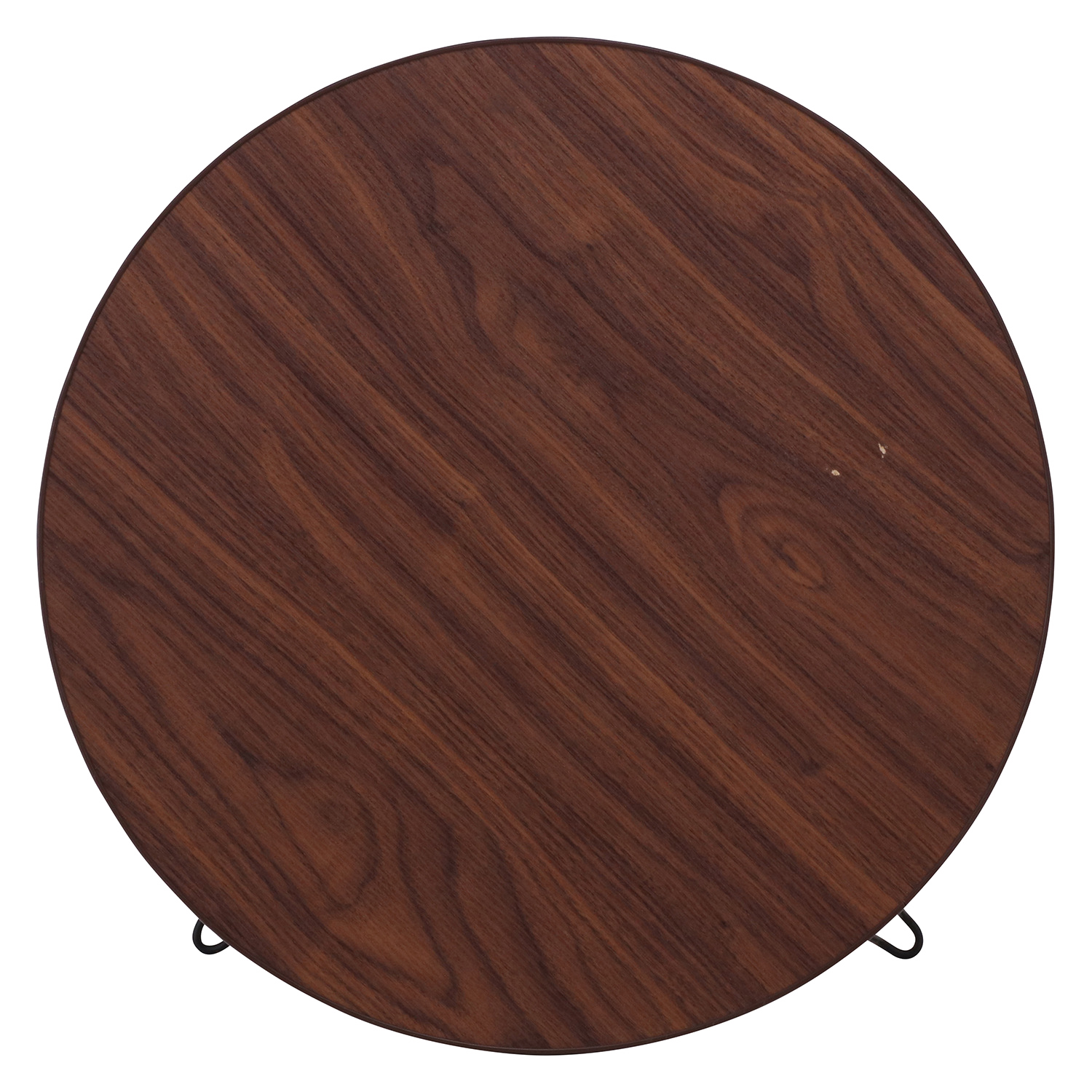 木目調のレトロ可愛いテーブル 持ち運びも楽々 ローテーブル 丸60cmの詳細 カヴァース
