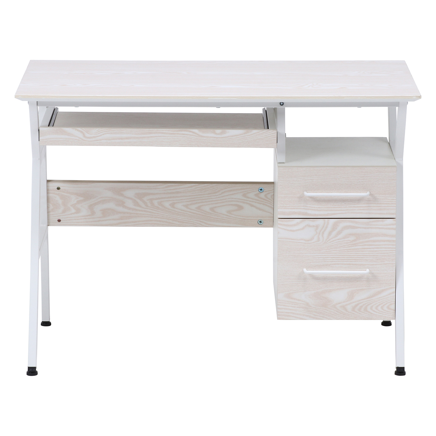 白い木目調の可愛い机 学習机 白い木目調の可愛い机 白 おしゃれ」