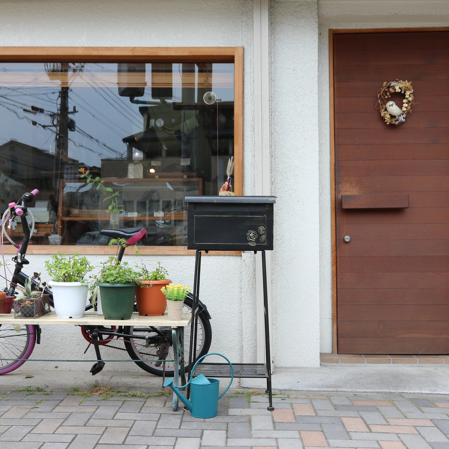 ガーデンポスト ローズブラック横型