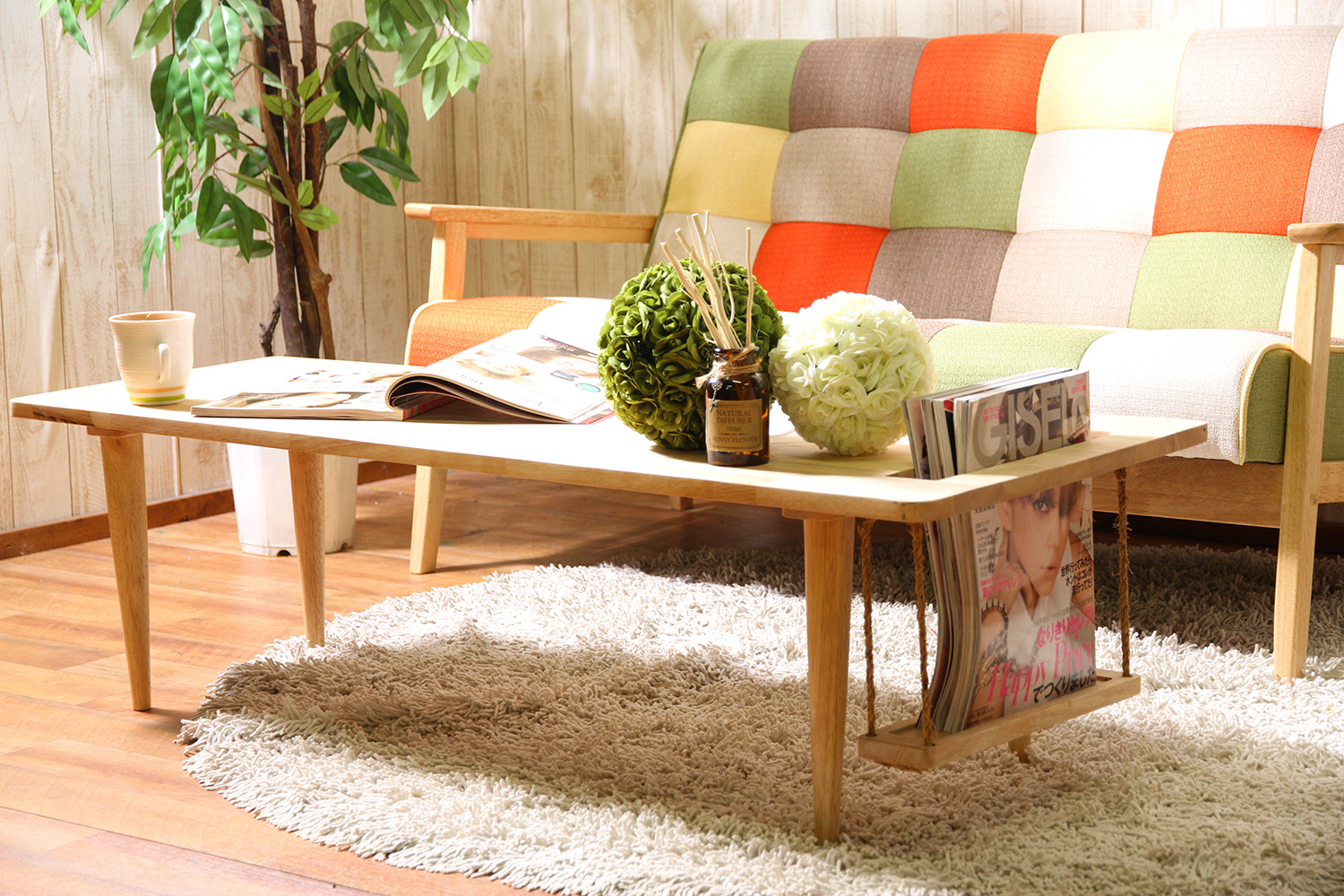 ローテーブル　リビング　ハイタイプ　幅120  高さ485  ナチュラル ローテーブルリビングハイタイプ幅120 高さ485 ナチュラル