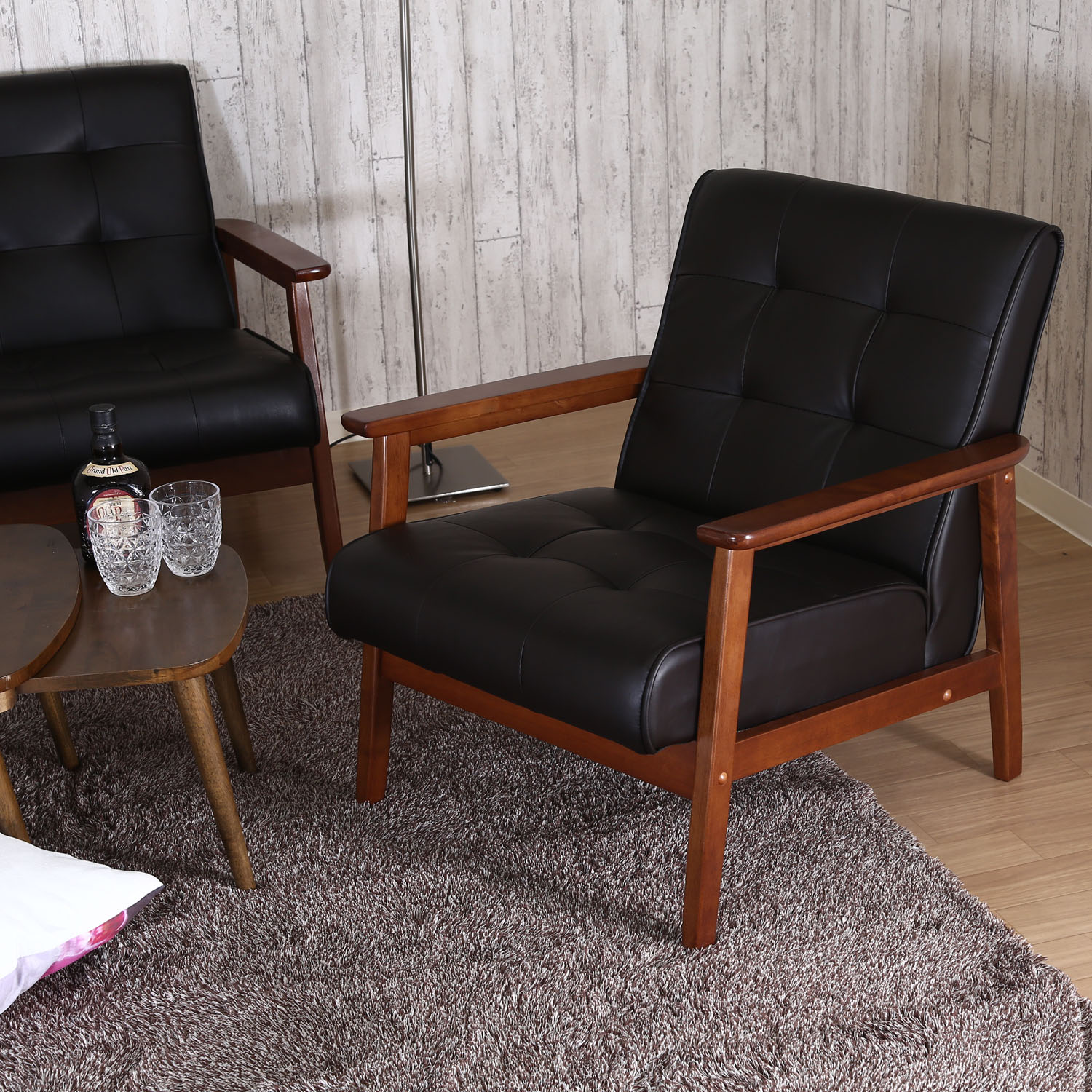 置くだけでカフェスタイルのインテリアに 1人掛けソファーの詳細