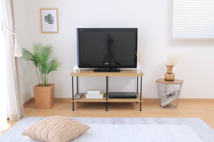 ツイストロックTV台 幅90cm オークナチュラル