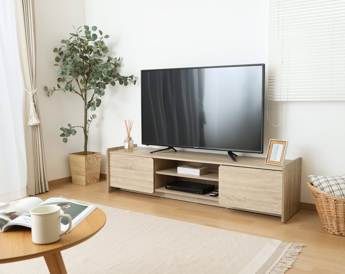 TVボード 幅160cm ホワイトオーク