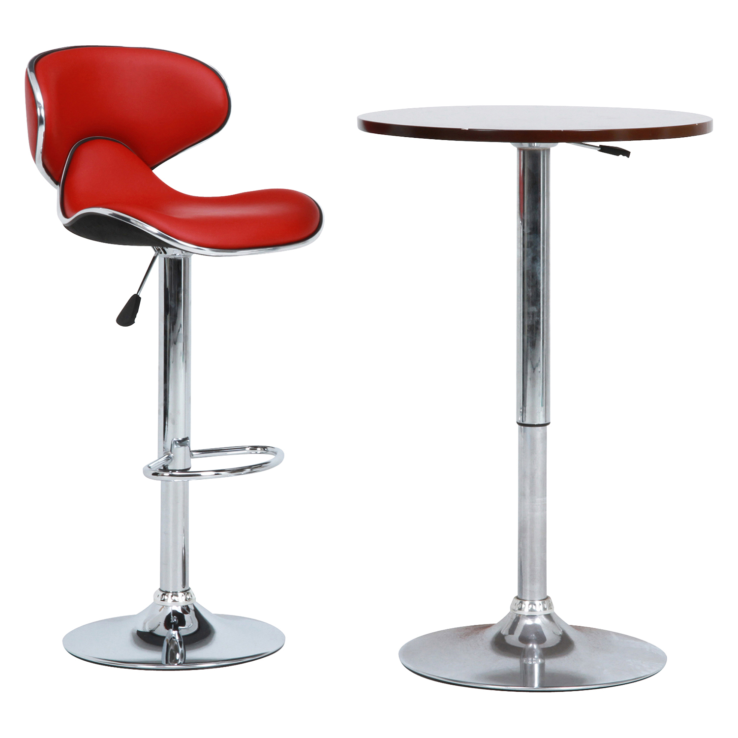 Fuga ダイニングバーチェア レッド