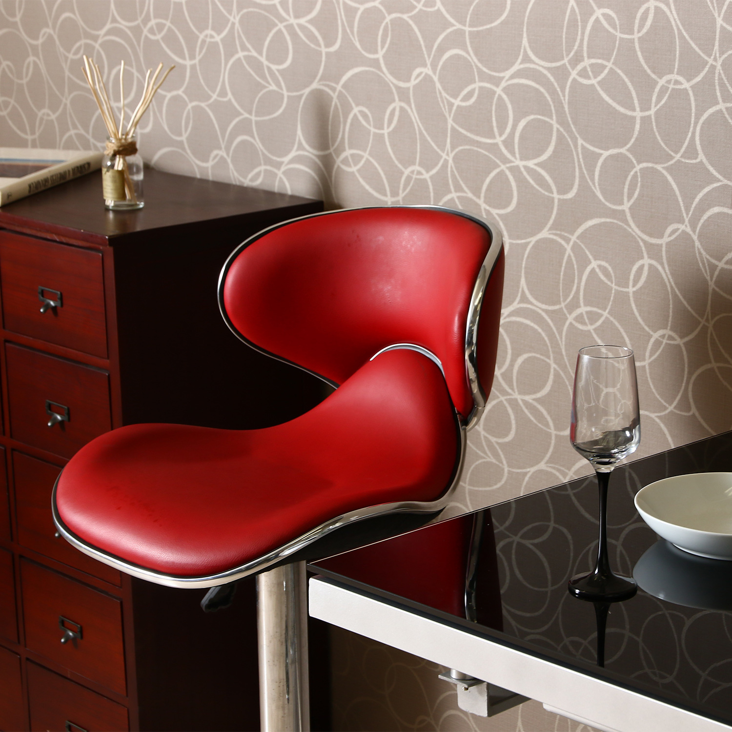 カウンターチェア レッド バーチェア バースツール カウンターチェア