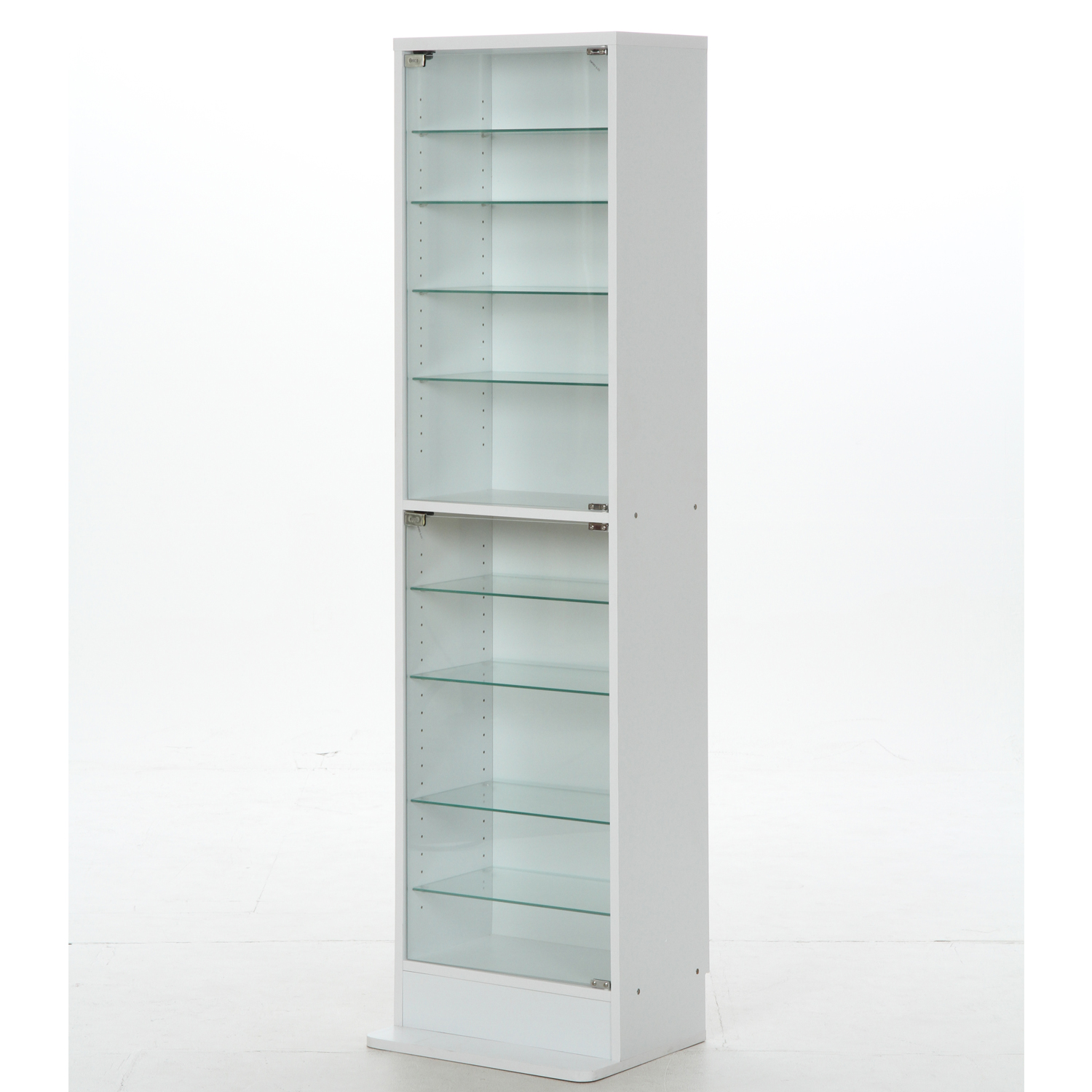 扉付きでホコリが気にならない ガラスコレクションケース ハイタイプ