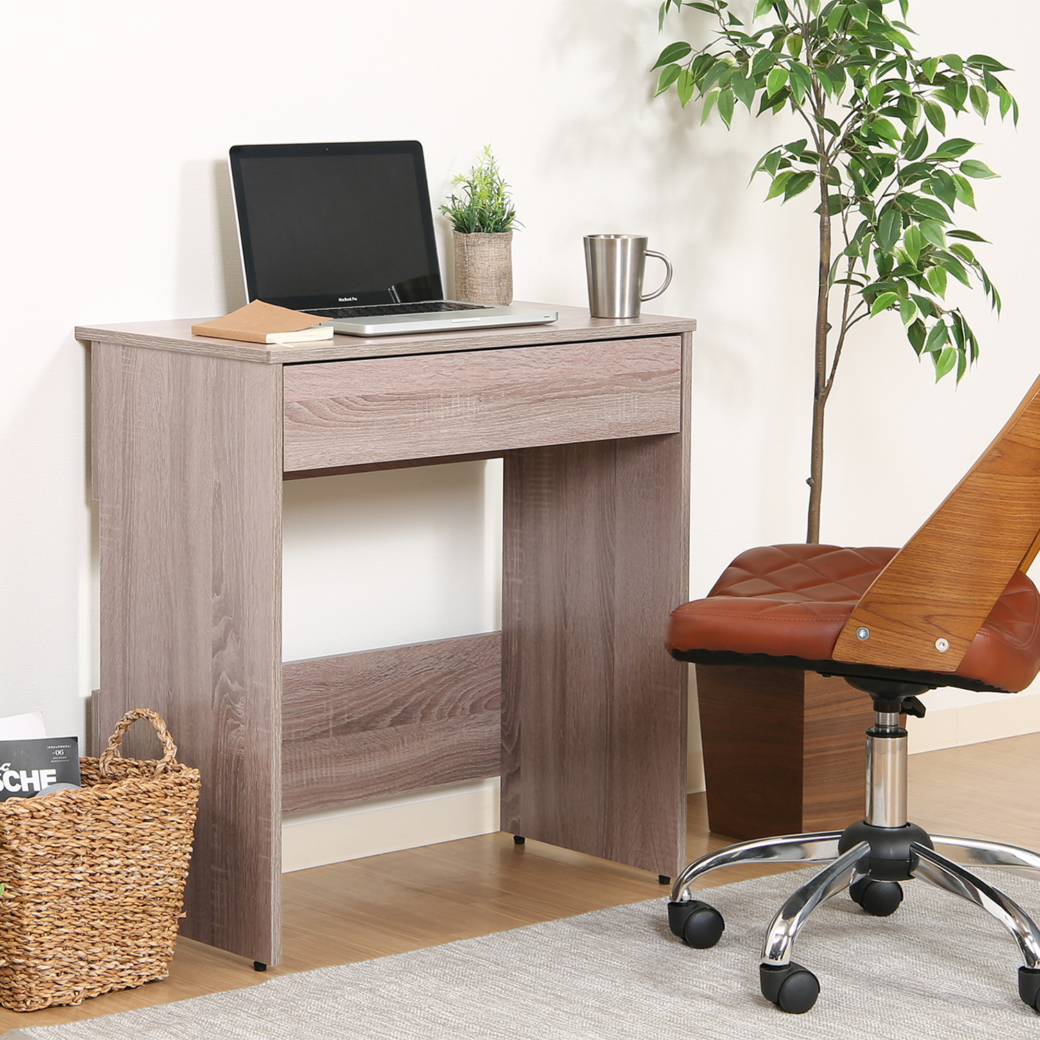 組立不要　ホワイト コーナーデスク 2段棚付き　幅140センチ 組立不要 ホワイト 机 デスク 2段棚付き 幅140センチ コーナー机