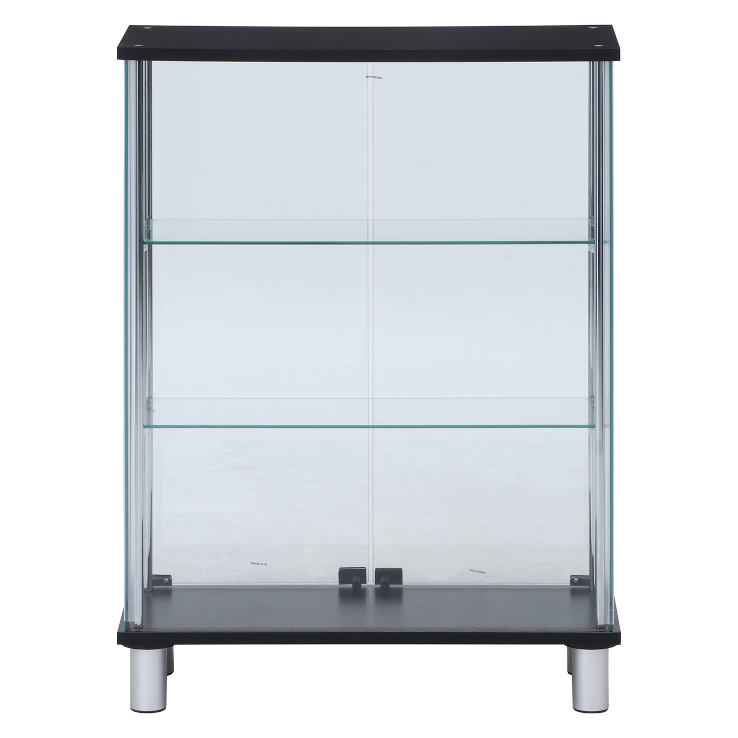 大切なコレクションを美しく飾る ガラスディスプレイケース3段 ワイド