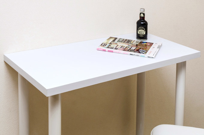 フリーバーテーブル　90×45 ブラック 自由に使える自分だけのスペースづくりに フリーバーテーブル90