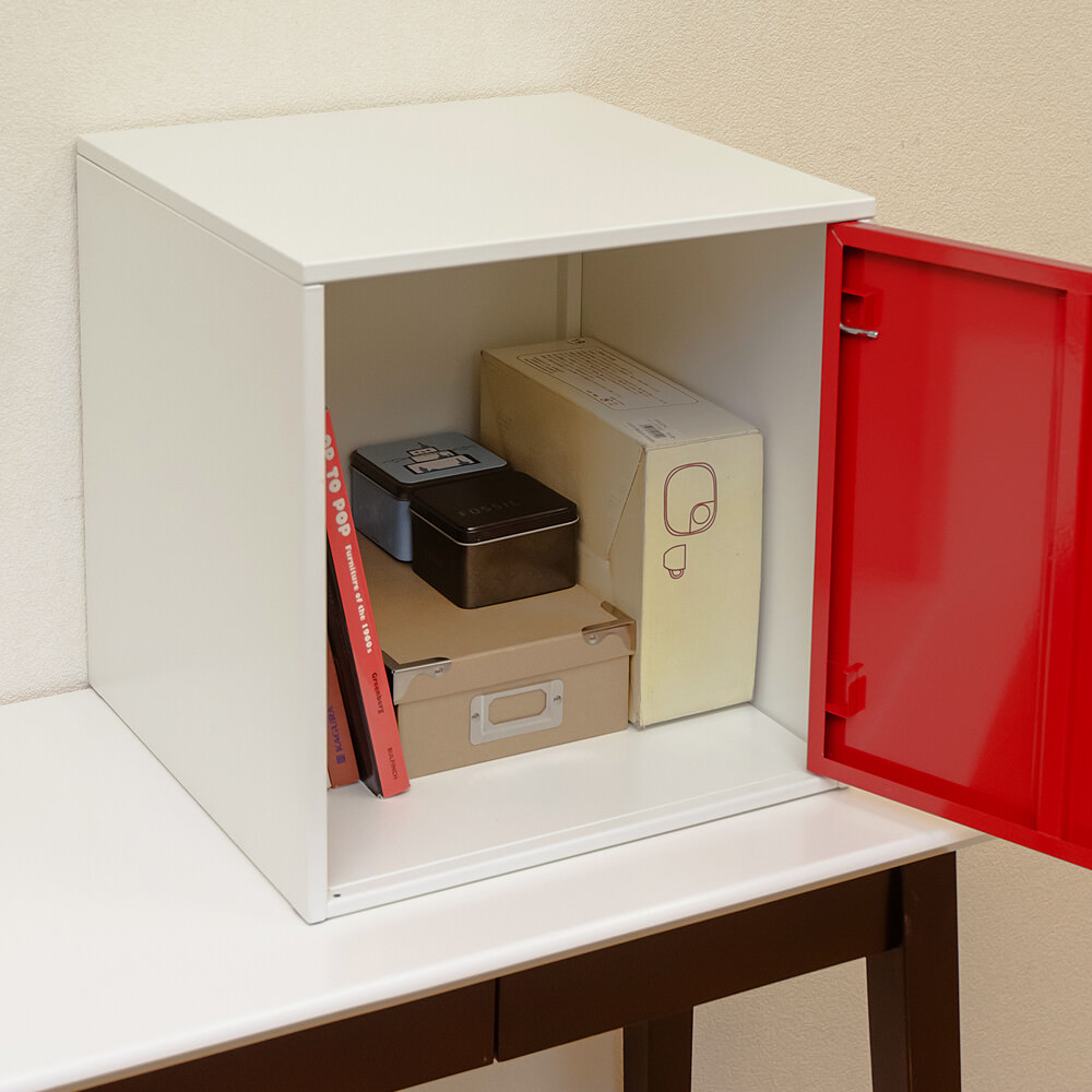 鍵付きロッカー キューブBOX ハイタイプ / 新品未使用（ホワイト） 楽天市場】キューブBOX 鍵付きロッカー ハイタイプ BK/BL/WH/YE/RD