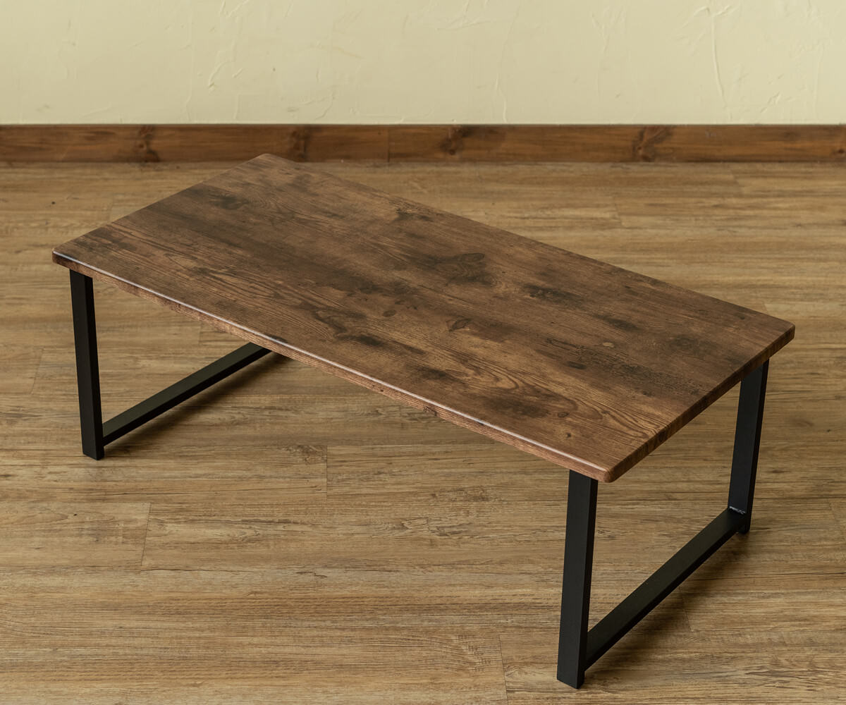 飽きのこないヴィンテージ感漂うモダンなデザイン センターテーブル 90×45cm