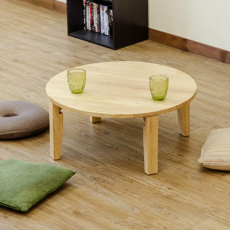 どんなお部屋にも溶け込む ラウンドテーブル 70cmの詳細