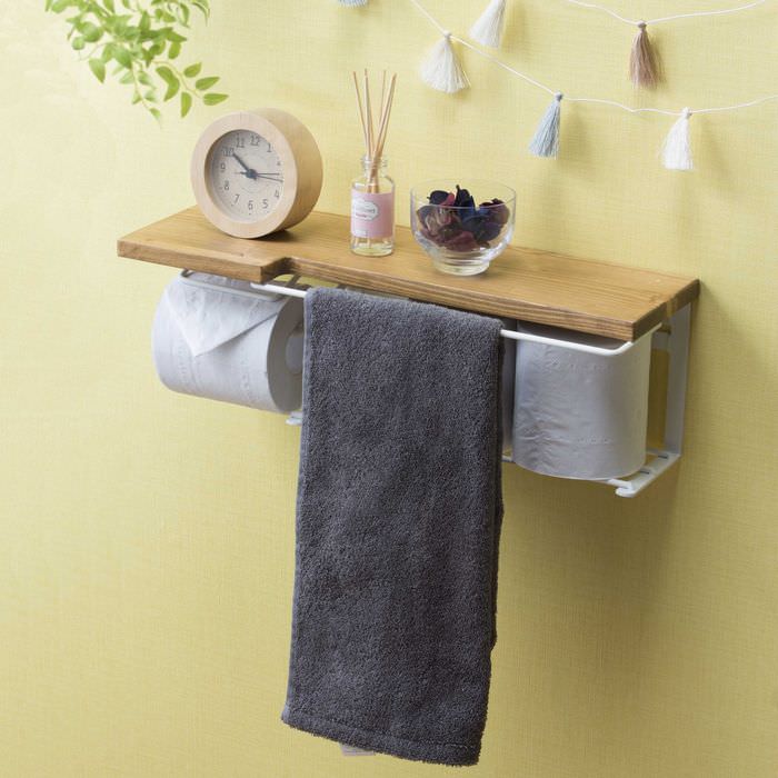 トイレットペーパーホルダー ストックタイプ